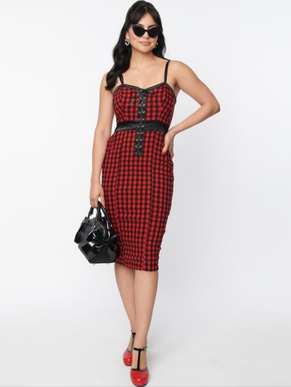 New Unique Vintage Checkered pinup dress